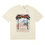 Rhude Hotel Rhude Mediterranean Scenic Print Cream Oversized T‑Shirt