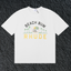Rhude Beach Bum Palm Beach Retro Varsity White Oversized T‑Shirt