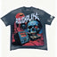 Roughplay Vintage Faded Charcoal Oversized Tee