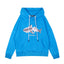 Palm Angels Split Shark Graphic Hoodie - Blue