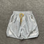 Rhude Grey Nylon Racing Graphic Shorts