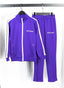 Palm Angels Classic Track Jacket & Pants Set - Purple/White