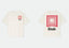 Rhude Red Square Labyrinth Dual‑Sided Oversized T‑Shirt Off‑White