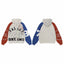Vale Forever Valley Dreams Colorblock Iron Cross Graphic Vintage Wash Full-Zip Hoodie white