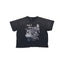 Play Hollywood Paly Cry For Me Chaos‑Scribble Collage Cropped Boxy Short‑Sleeve Tee
