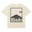 **Rhude** Minimal Vintage Square‑Frame Mountain Print Casual T‑Shirt
