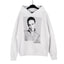 Palm Angels Portrait Graphic Hoodie - White
