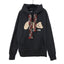Palm Angels Woven Drawstring Bear Hoodie - Black