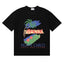 Rhude Monte Carlo Hotel Casino Palm Tree Vintage Black Oversized T‑Shirt