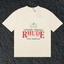 Rhude East Hampton Yacht Club Palm Crest Vintage Cream Oversized T‑Shirt