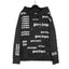 Palm Angels All-Over Logo Monogram Hoodie - Black/White