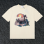 Rhude Wild Horse Sunset Western Landscape Cream Oversized T‑Shirt