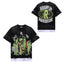 Roughplay Black Washed Ripped Hem Boxy Cropped T‑Shirt