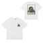 Rhude Mountain Sunset Front Back Graphic Oversized Tee White