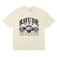 Rhude Retro Sailing Shield Print Casual Crew Neck T‑Shirt