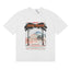 Rhude Hotel Rhude Mediterranean Scenic Print White Oversized T‑Shirt