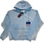 Play Hollywood Vintage‑Wash Baby‑Blue Full‑Zip Hoodie