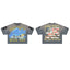 ROUGHPLAY Grey Vintage Wash Boxy Cropped T‑Shirt