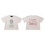 Play Hollywood Vintage Poem Portrait Graphic Cropped Boxy Short‑Sleeve Tee Off‑White