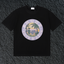 Rhude Cote D’Azur Circular Beach Badge Black Oversized T‑Shirt