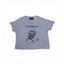 Play Hollywood Rolling‑Style Tongue‑Logo Japanese‑Text Collage Cropped Boxy Short‑Sleeve Tee