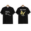 Palm Angels Typography & Butterfly Graphic T-Shirt - Black