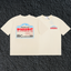 Rhude Paradiso Hills Rally Racing Dual Sided Cream Oversized T‑Shirt