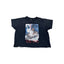 Play Hollywood Vintage Japanese Cult‑Movie Poster‑Print Cropped Boxy Short‑Sleeve Tee