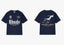 Rhude Monte Carlo Monaco Map Crest Dual‑Sided Oversized T‑Shirt Navy