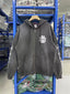 West Coast Choppers Cross Logo Sleeve‑Print Vintage Wash Zip‑Up Hoodie