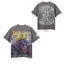 Roughplay Grey Washed Ripped Hem Boxy Cropped T‑Shirt
