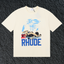 Rhude Grand Prix Miami F1 Race Car Cream Oversized T‑Shirt