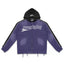 Roughplay Purple Black Color‑Block Zip‑Up Hoodie