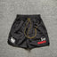 Rhude Black Nylon Racing Graphic Shorts
