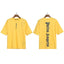 Palm Angels Vertical Gothic Logo T-Shirt - Yellow