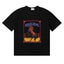 Rhude Wild Steed Horse Frame Vintage Print Black Oversized T‑Shirt