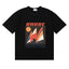 Rhude French Riviera Sailboat Retro Summer Black Oversized T‑Shirt