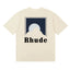 Rhude Mountain Moon Back Print Oversized Tee Cream