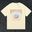 Rhude Saint Barts Paradise Laurel Crest Cream Oversized T‑Shirt
