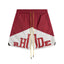 Rhude Big Logo Color Block Nylon Shorts