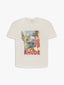 Rhude Angel Vintage Poster Art Oversized T‑Shirt Off‑White