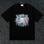 Rhude St.Rhude University Floral Crest Black Oversized T‑Shirt