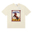 Rhude Wild Steed Horse Frame Vintage Print Cream Oversized T‑Shirt