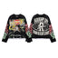 Roughplay Skull N Roses Vintage Distressed Long Sleeve T‑Shirt