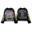 Roughplay Laser Eye Skull Cosmic Galaxy Vintage Distressed Long Sleeve T‑Shirt