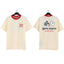 Palm Angels Racing Flags Graphic T-Shirt - Beige/Red