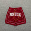 Rhude Red Varsity Stripe Nylon Shorts