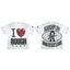 Roughplay White Washed Ripped Hem Boxy Cropped T‑Shirt