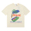 Rhude Monte Carlo Hotel Casino Palm Tree Vintage Cream Oversized T‑Shirt