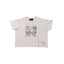 Play Hollywood My Own Private Hollywood Black‑White Photo‑Print Cropped Boxy Short‑Sleeve Tee